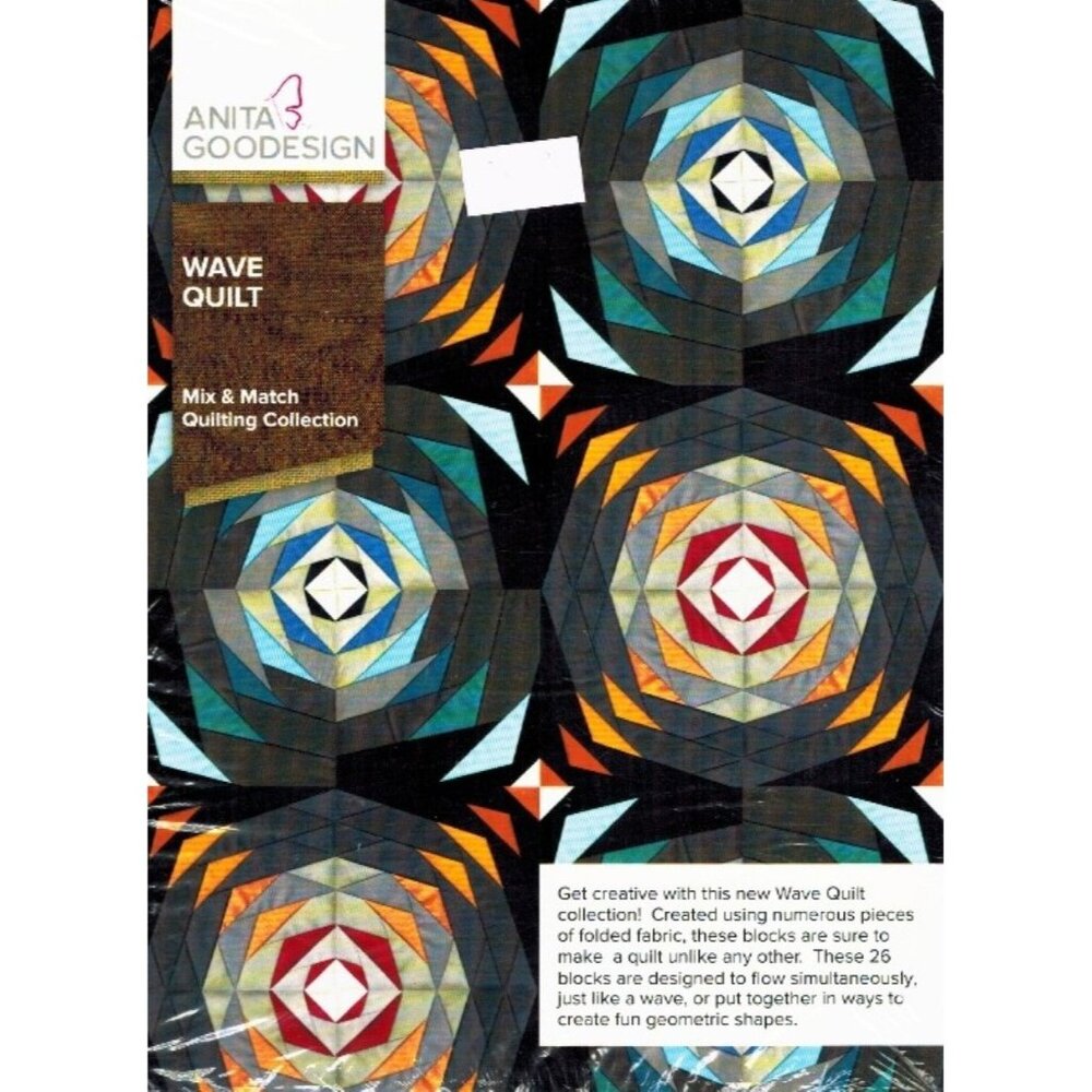 Anita Goodesign Wave Quilt Mix & Match Quilting Collection CD-ROM Embroidery